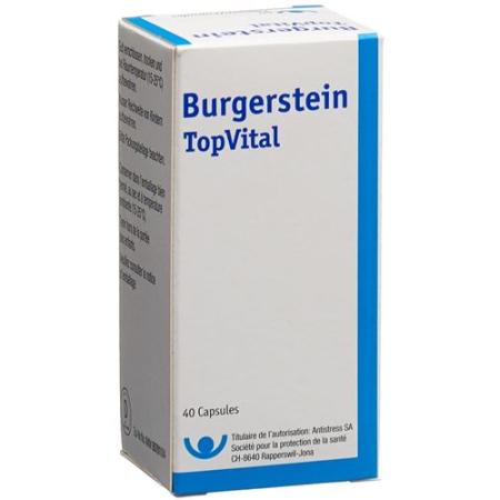 Burgerstein TopVital capsules 40 pcs - PrimeCare Global