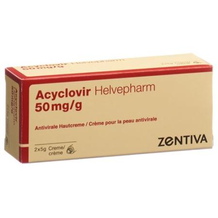 Acyclovir Helvepharm Cream 50mg/g 2 Tb 5g - PrimeCare Global