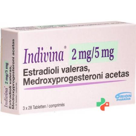 Indivina Tabl 2mg/5mg 3 x 28 pcs - PrimeCare Global