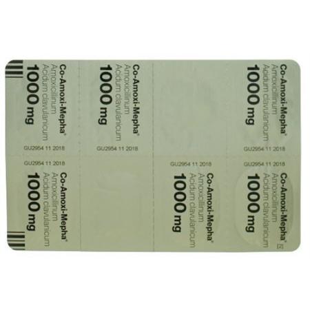 Co-Amoxi-Mepha Lactab 1000 mg 20 pcs - PrimeCare Global