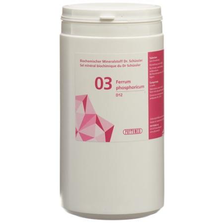PHYTOMED SCH&Uuml;SSLER Nr3 Ferrum phosphoricum Tabl D 12 1 kg - PrimeCare Global