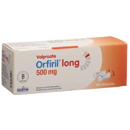 Orfiril long mini packs with sustained-release mini tablets 500 mg bag 100 p - PrimeCare Global