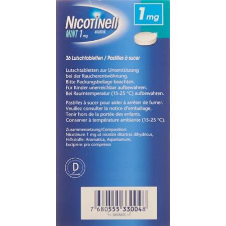 Nicotinell lozenges 1 mg mint 36 pieces - PrimeCare Global