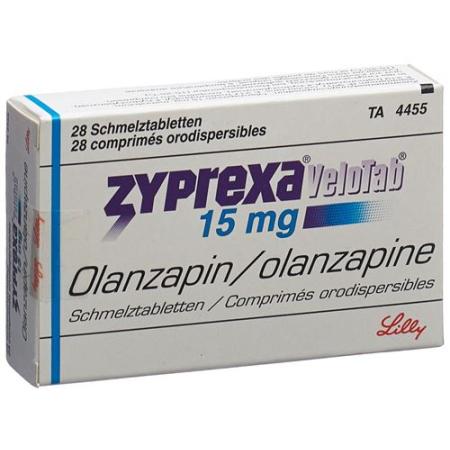 Zyprexa Velotab Melting Tabl 15 mg 28 pcs - PrimeCare Global