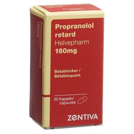 Propranolol retard Helvepharm Ret capsules 160 mg Ds 30 pcs - PrimeCare Global