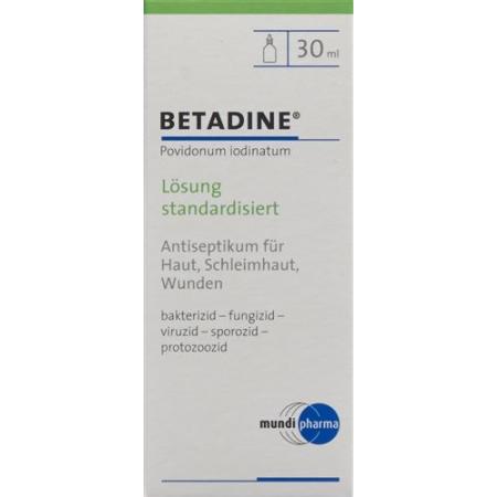 Betadine solution standardized L&ouml;s Fl 30 ml - PrimeCare Global