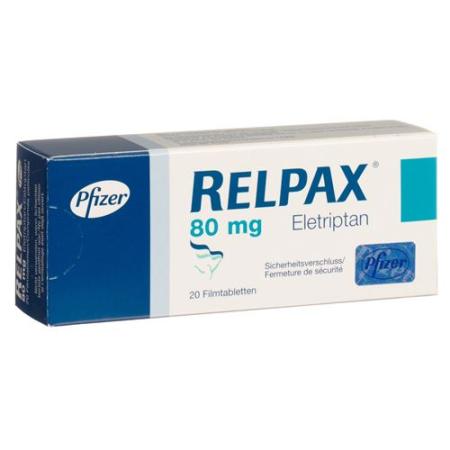 Relpax Filmtablet 80 mg 20 pcs - PrimeCare Global