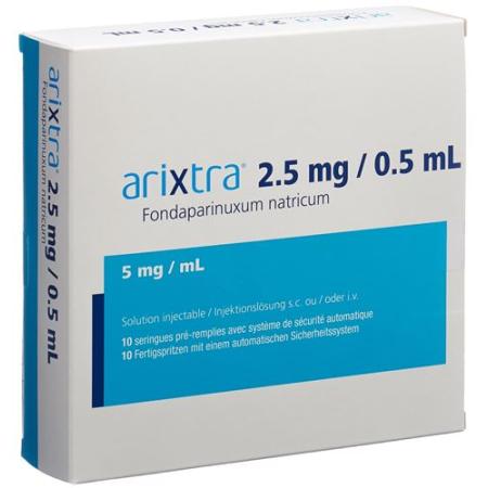 Arixtra Inj Loes 2.5mg/0.5ml 10 Fertspr 0.5ml - PrimeCare Global