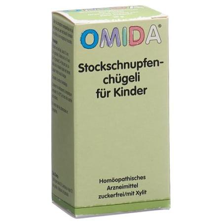 Omida Stockschnupfen C H&uuml;geli without sugar for children bottle 10 g - PrimeCare Global