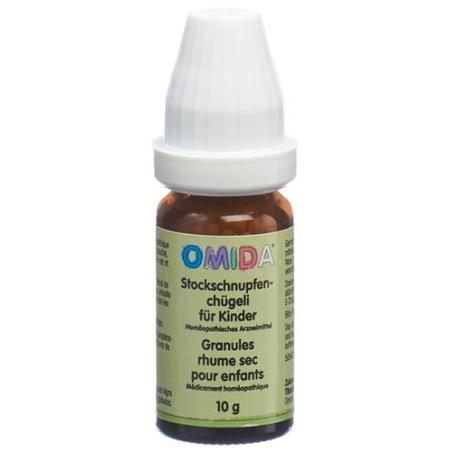 Omida Stockschnupfen C H&uuml;geli without sugar for children bottle 10 g - PrimeCare Global