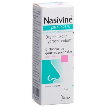 Nasivin Pur dosing dropper 0.01% bottle 5 ml - PrimeCare Global