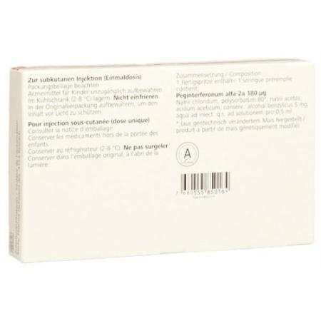 Pegasys Inj L&ouml;s 180 mcg/0.5 ml pre-filled syringe 4 x 0.5 ml - PrimeCare Global