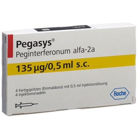 Pegasys Inj L&ouml;s 135 mcg/0.5 ml pre-filled syringe 4 x 0.5 ml - PrimeCare Global