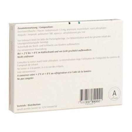 Fasturtec Dry Sub 1.5 mg cum Solvens Durchstf 3 pcs - PrimeCare Global