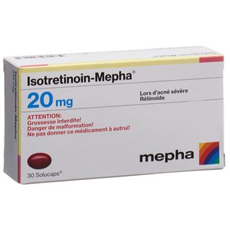 Isotretinoin-Mepha Solucaps 20 mg 100 pcs - PrimeCare Global