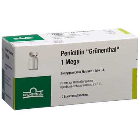 Penicillin Gr&uuml;nenthal Dry Sub 1 Mega Vial 10 pcs - PrimeCare Global