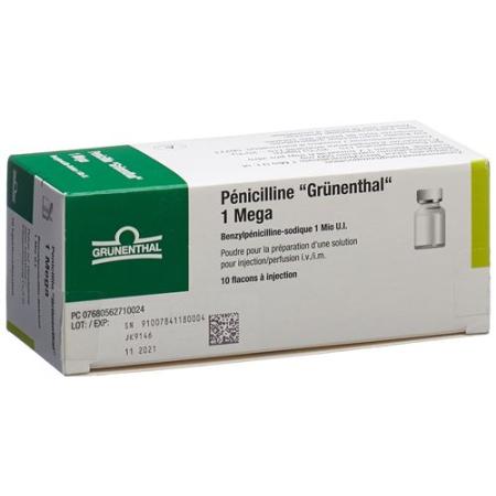 Penicillin Gr&uuml;nenthal Dry Sub 1 Mega Vial 10 pcs - PrimeCare Global