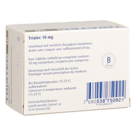 Triatec Tabl 10 mg 100 pcs - PrimeCare Global