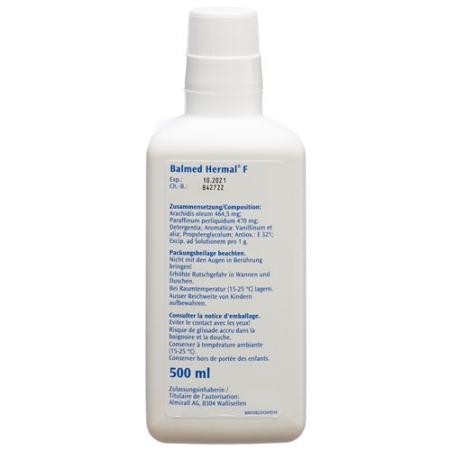 Balmed Hermal F oil bath bottle 500 ml - PrimeCare Global