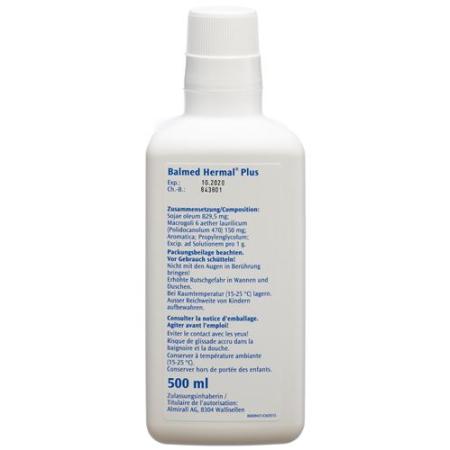 Balmed Hermal Plus oil bath bottle 500 ml - PrimeCare Global