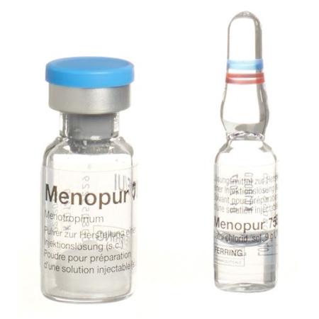 Menopur dry sub 75 IU with Solvens Amp 10 pcs - PrimeCare Global
