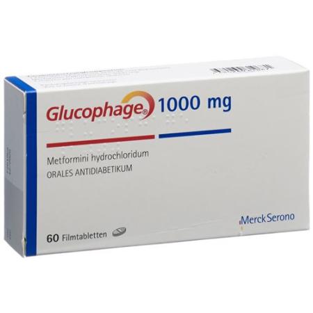 Glucophage Filmtablet 1000 mg 60 pcs - PrimeCare Global