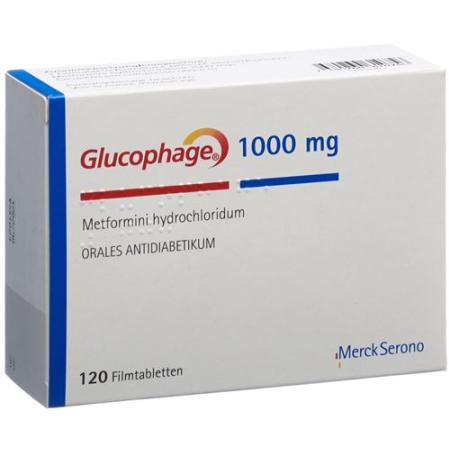 Glucophage Filmtablet 1000 mg 120 pcs - PrimeCare Global