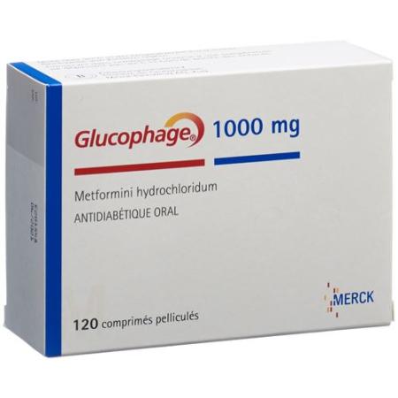 Glucophage Filmtablet 1000 mg 120 pcs - PrimeCare Global