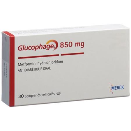 Glucophage Filmtablet 850 mg 30 pcs - PrimeCare Global