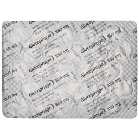 Glucophage Filmtablet 850 mg 100 pcs - PrimeCare Global