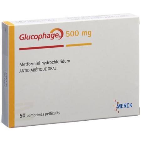Glucophage Filmtablet 500 mg 50 pcs - PrimeCare Global