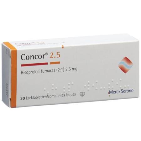 Concor Filmtablet 2.5 mg 30 pcs - PrimeCare Global