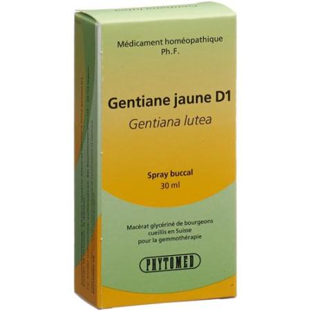 PHYTOMED GEMMO Yellow Gentian liquid D 1 spray 30 ml - PrimeCare Global