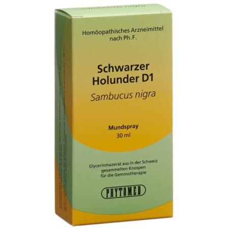 PHYTOMED GEMMO Black Elderberry liq D 1 Spr 30 ml - PrimeCare Global