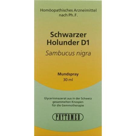 PHYTOMED GEMMO Black Elderberry liq D 1 Spr 30 ml - PrimeCare Global