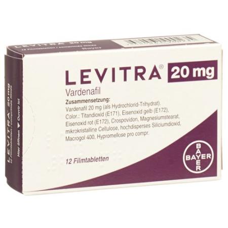 Levitra Filmtablet 20 mg 12 pcs - PrimeCare Global