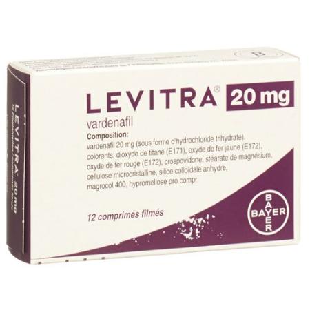 Levitra Filmtablet 20 mg 12 pcs - PrimeCare Global