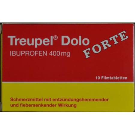 Treupel Dolo Ibuprofen Filmtabl 400 mg forte 10 pcs - PrimeCare Global