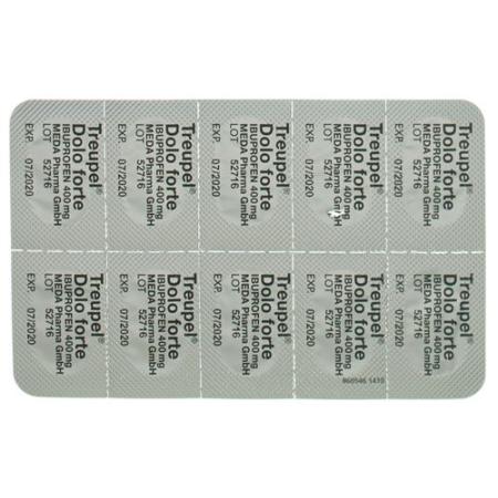 Treupel Dolo Ibuprofen Filmtabl 400 mg forte 10 pcs - PrimeCare Global