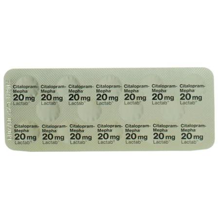 Citalopram-Mepha Lactab 20 mg 14 pcs - PrimeCare Global