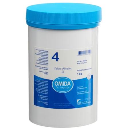 Omida Schuessler Nr4 potassium chloratum Tabl D 6 Ds 1000 g - PrimeCare Global