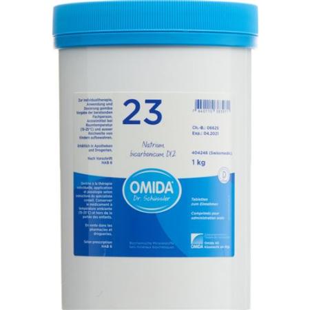 Omida Schuessler Nr23 sodium bicarbonicum tablets D 12 can 1000 g - PrimeCare Global