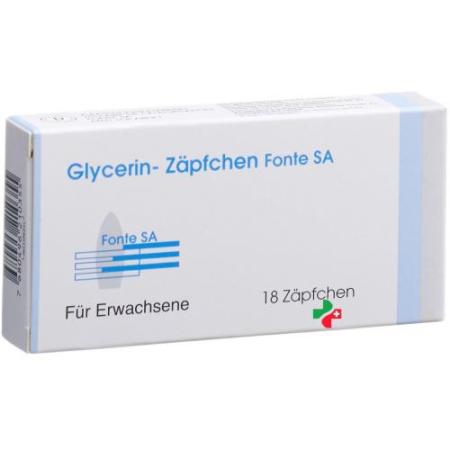 Glycerin suppositories Fonte Adult 18 pcs - PrimeCare Global