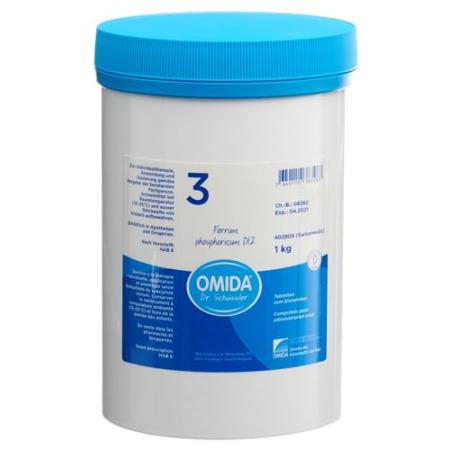 Omida Schuessler Nr3 Ferrum phosphoricum Tabl D 12 Ds 1000 g - PrimeCare Global