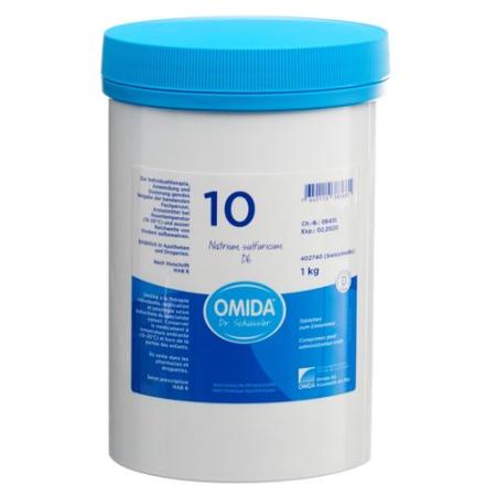 Omida Schuessler Nr10 sodium sulfuricum Tabl D 6 Ds 1000 g - PrimeCare Global