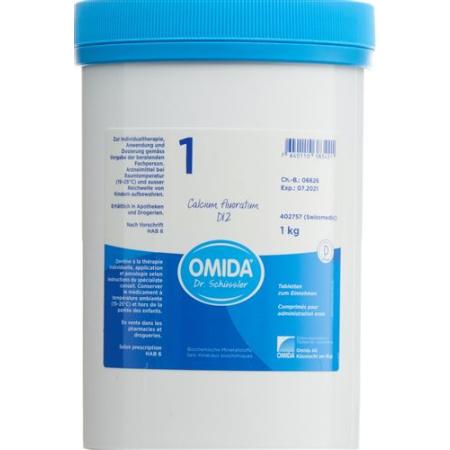 Omida Schuessler Nr1 Calcium fluoratum Tabl D 12 Ds 1000 g - PrimeCare Global