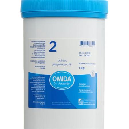Omida Schuessler Nr2 Calcium phosphoricum Tabl D 6 Ds 1000 g - PrimeCare Global