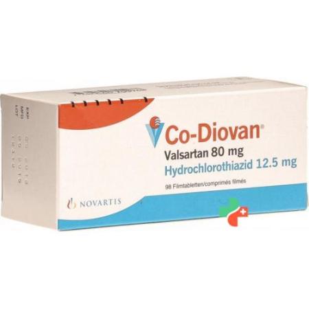 Co-Diovan film tablets 80/12.5 mg 98 pcs - PrimeCare Global