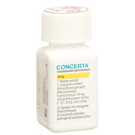 Concerta Tabl 18 mg bottle 60 pcs - PrimeCare Global