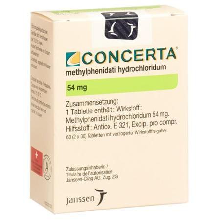 Concerta Tabl 54 mg bottle 60 pcs - PrimeCare Global